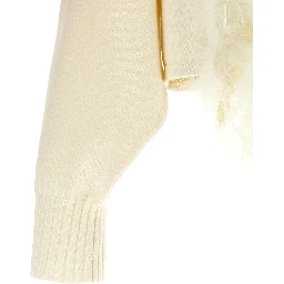 White Virgin Wool Cardigan