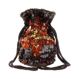 Brown Polyamide Shoulder Bag