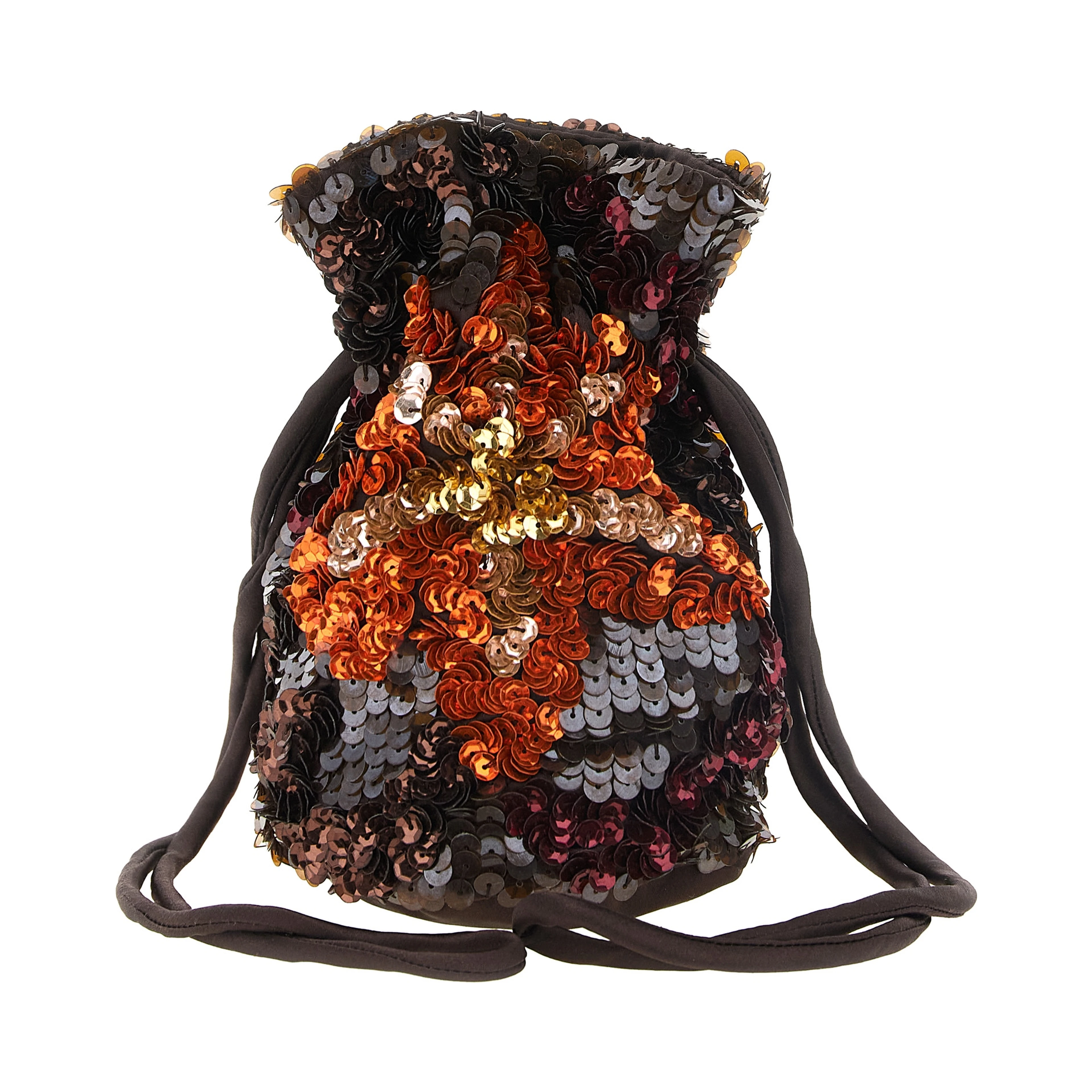 Brown Polyamide Shoulder Bag