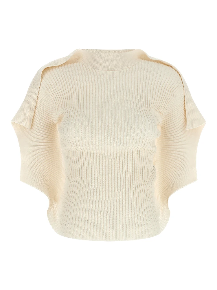 White Polyester Shortsleeve Shirt