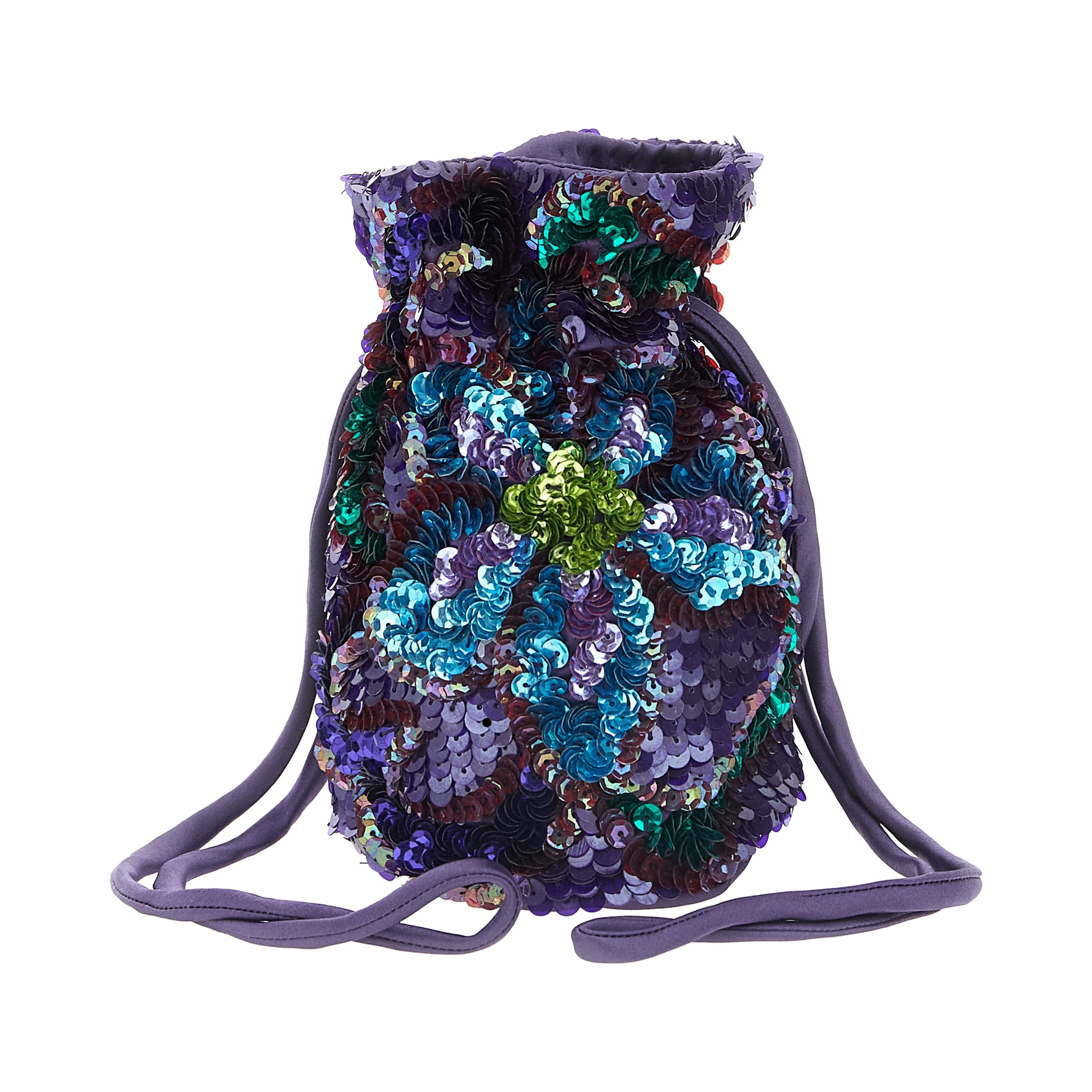 Purple Polyamide Shoulder Bag