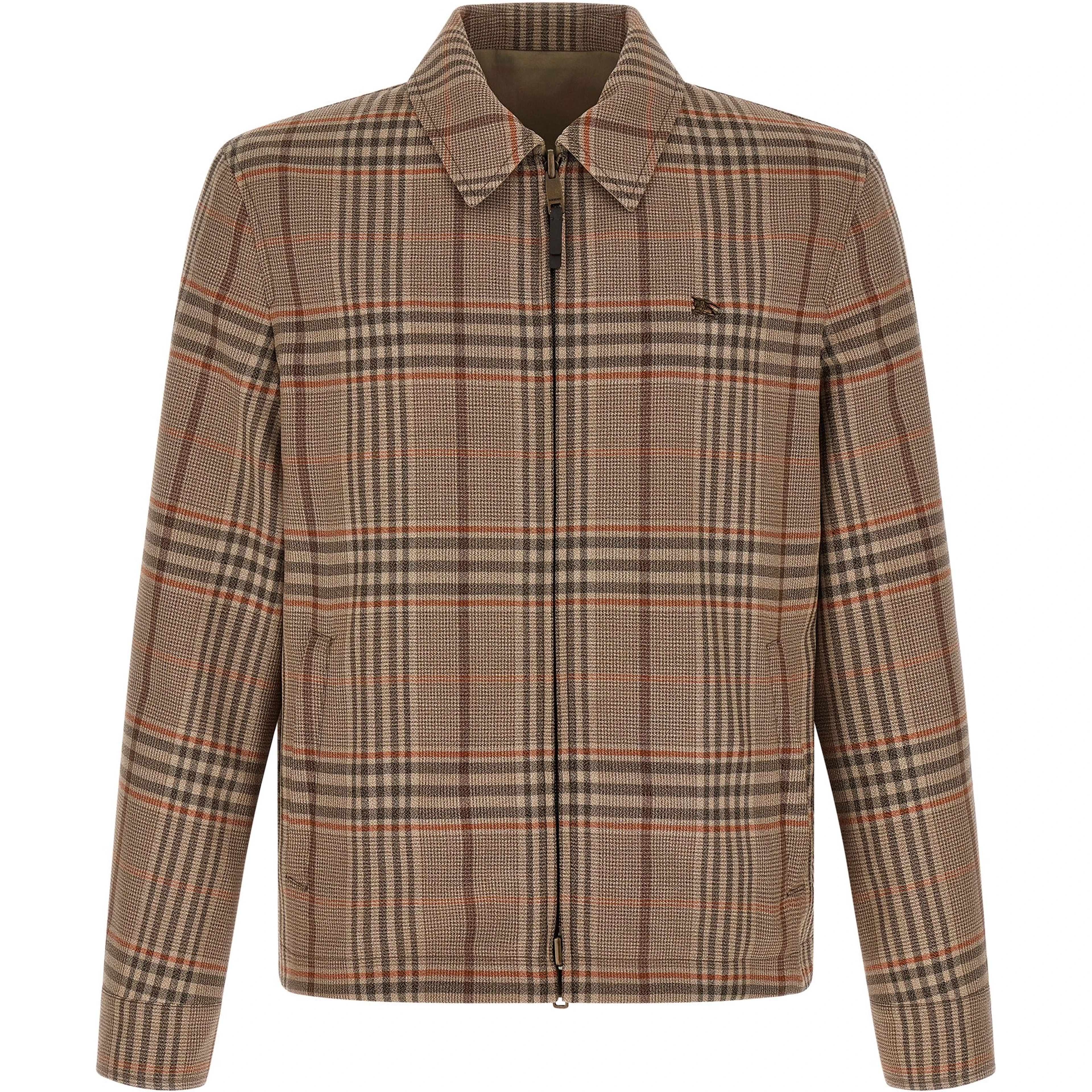 Beige Wool Full-Length Jacket