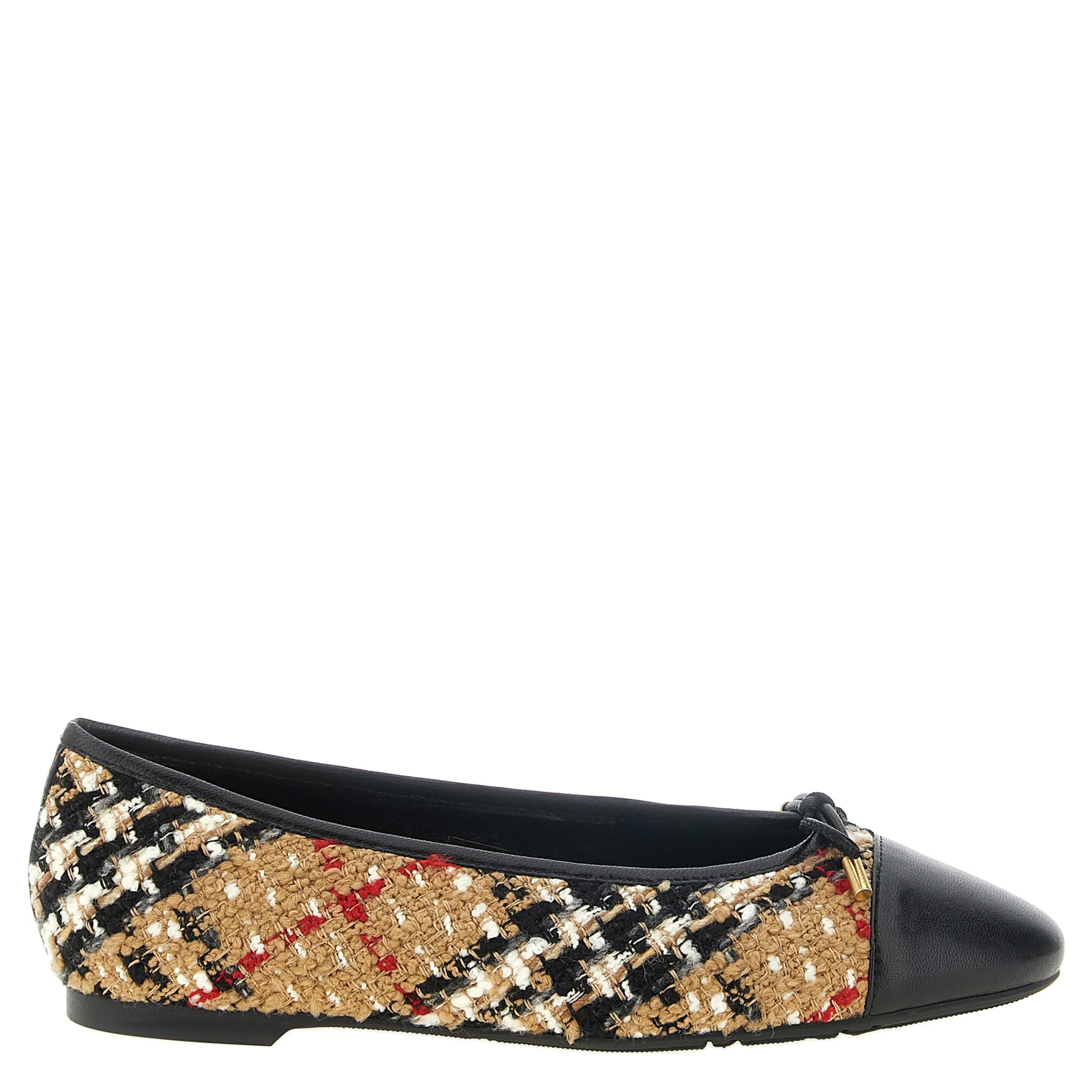 Multicolor Polyester Ballet Flats
