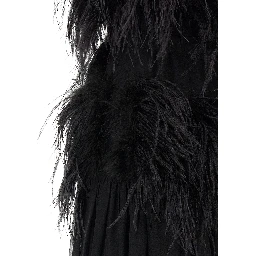 Black Silk Long Dress
