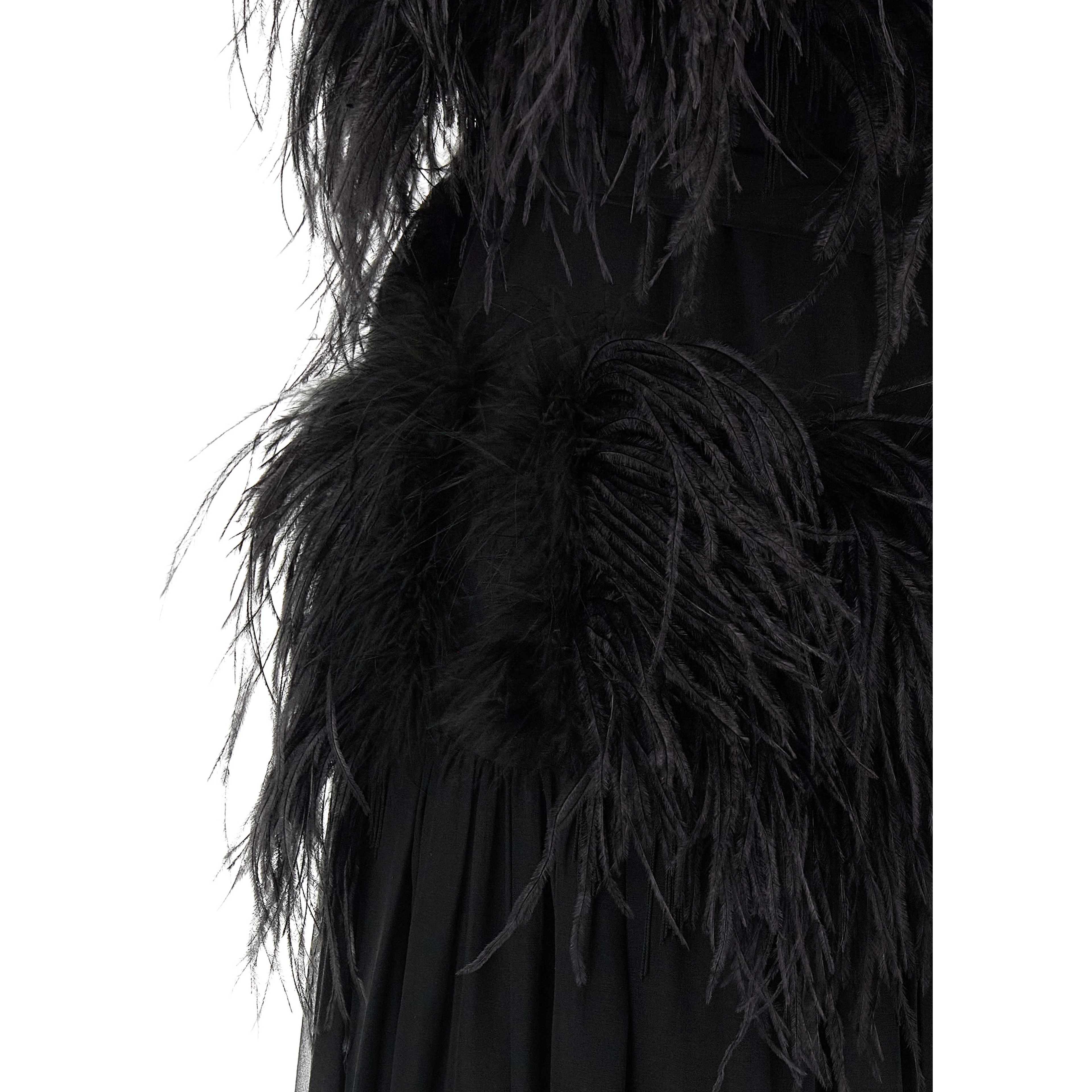 Black Silk Long Dress
