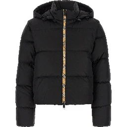 Black Polyamide Sleeveless Jacket
