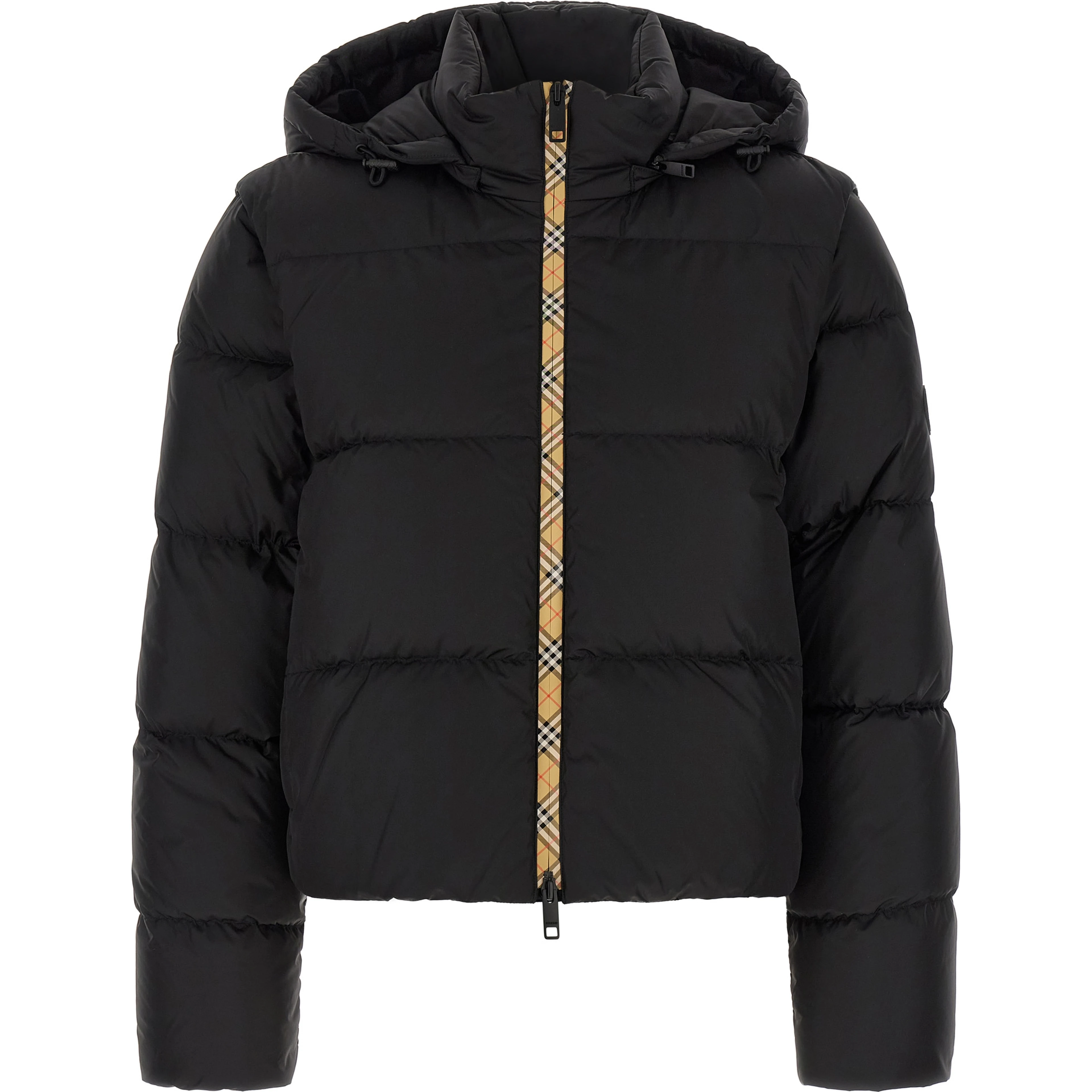 Black Polyamide Sleeveless Jacket