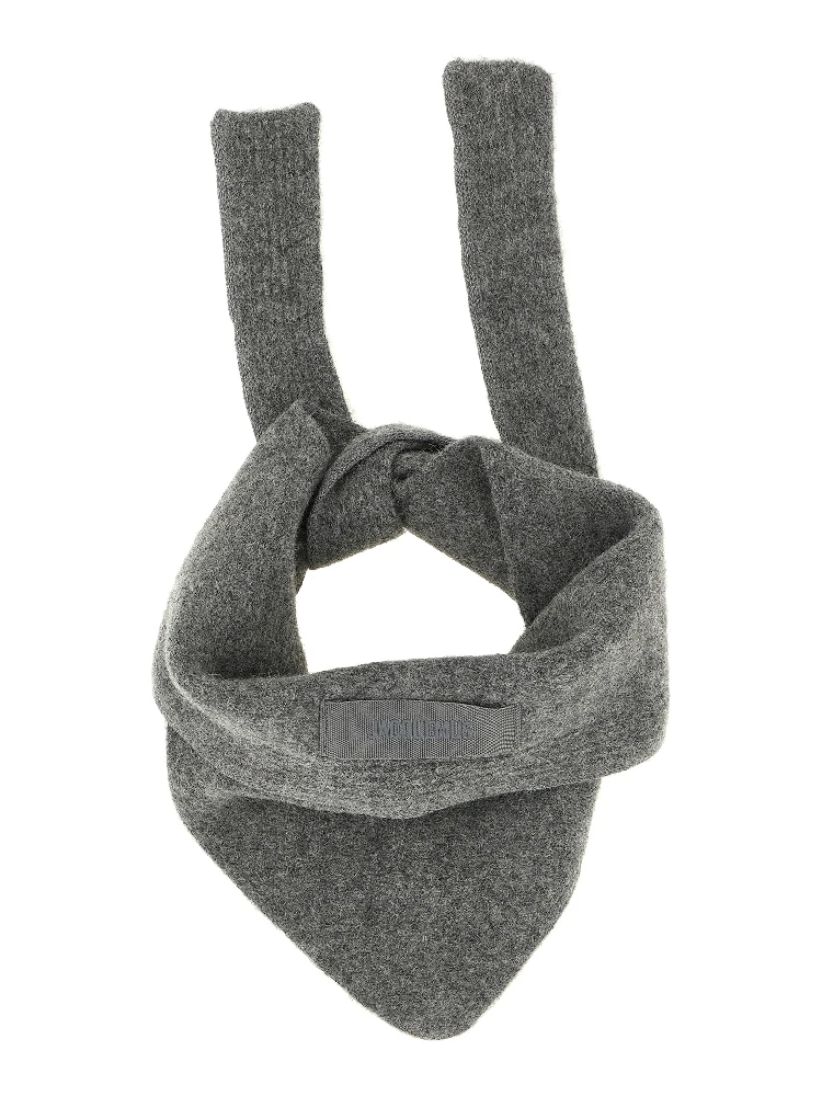 Gray Wool Scarf
