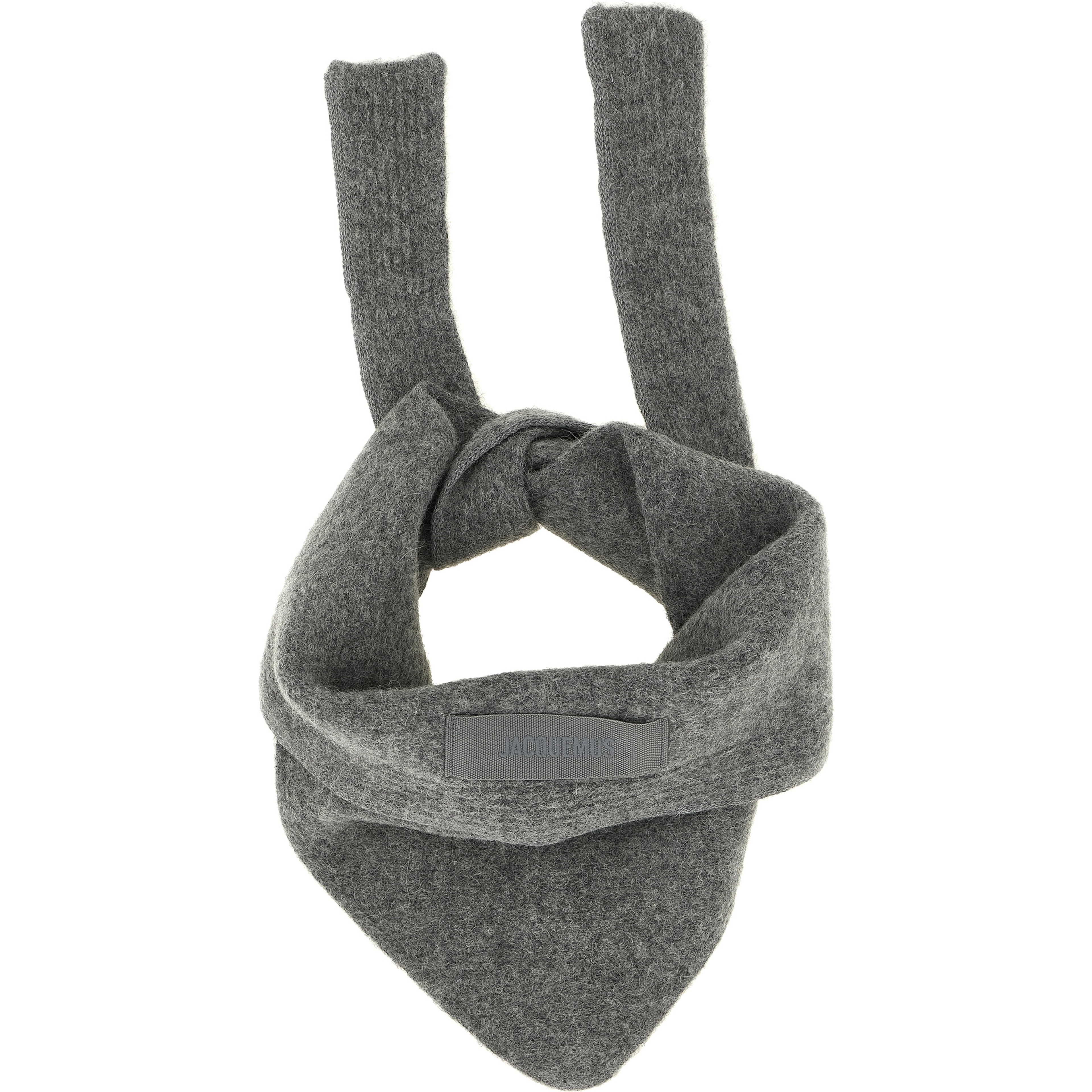 Gray Wool Scarf