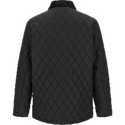 Black Polyamide Full-Length Jacket