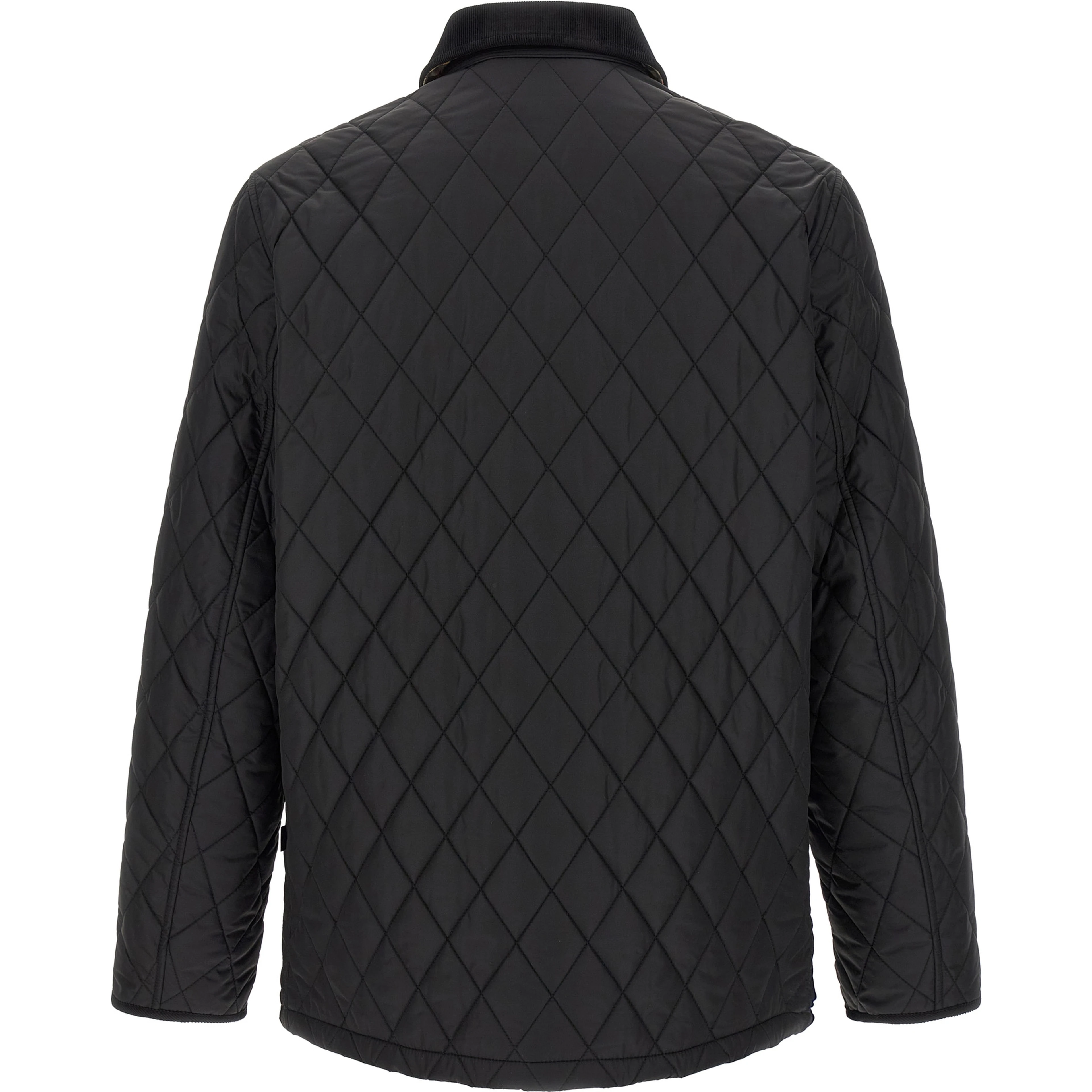 Black Polyamide Full-Length Jacket
