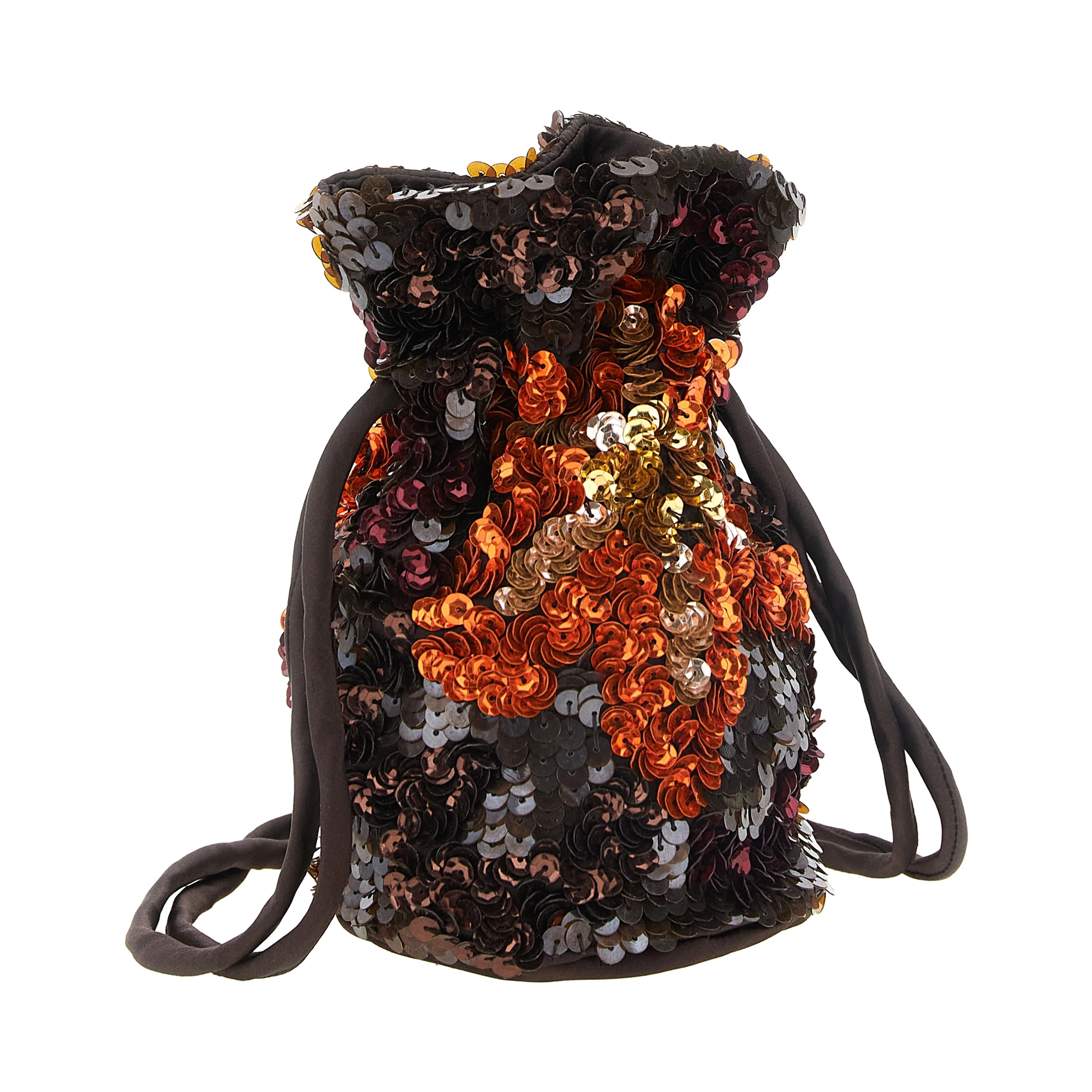 Brown Polyamide Shoulder Bag