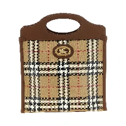 Beige Cotton Handbag