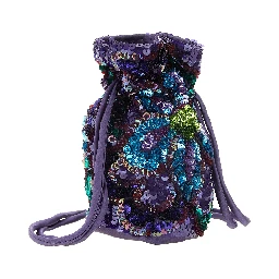 Purple Polyamide Shoulder Bag
