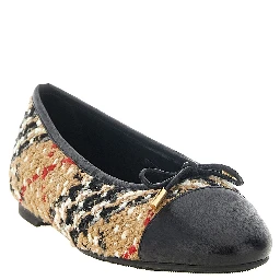 Multicolor Polyester Ballet Flats