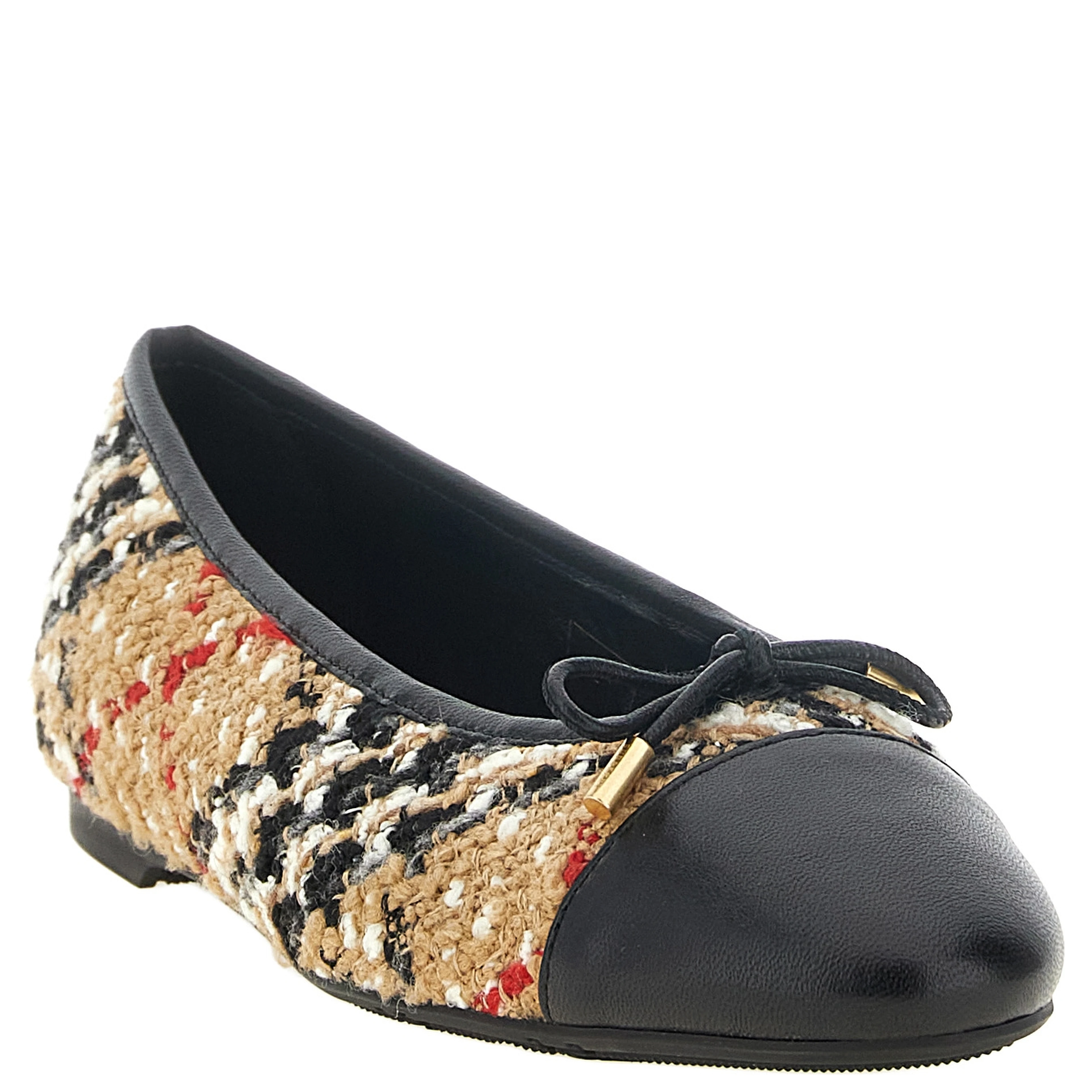 Multicolor Polyester Ballet Flats