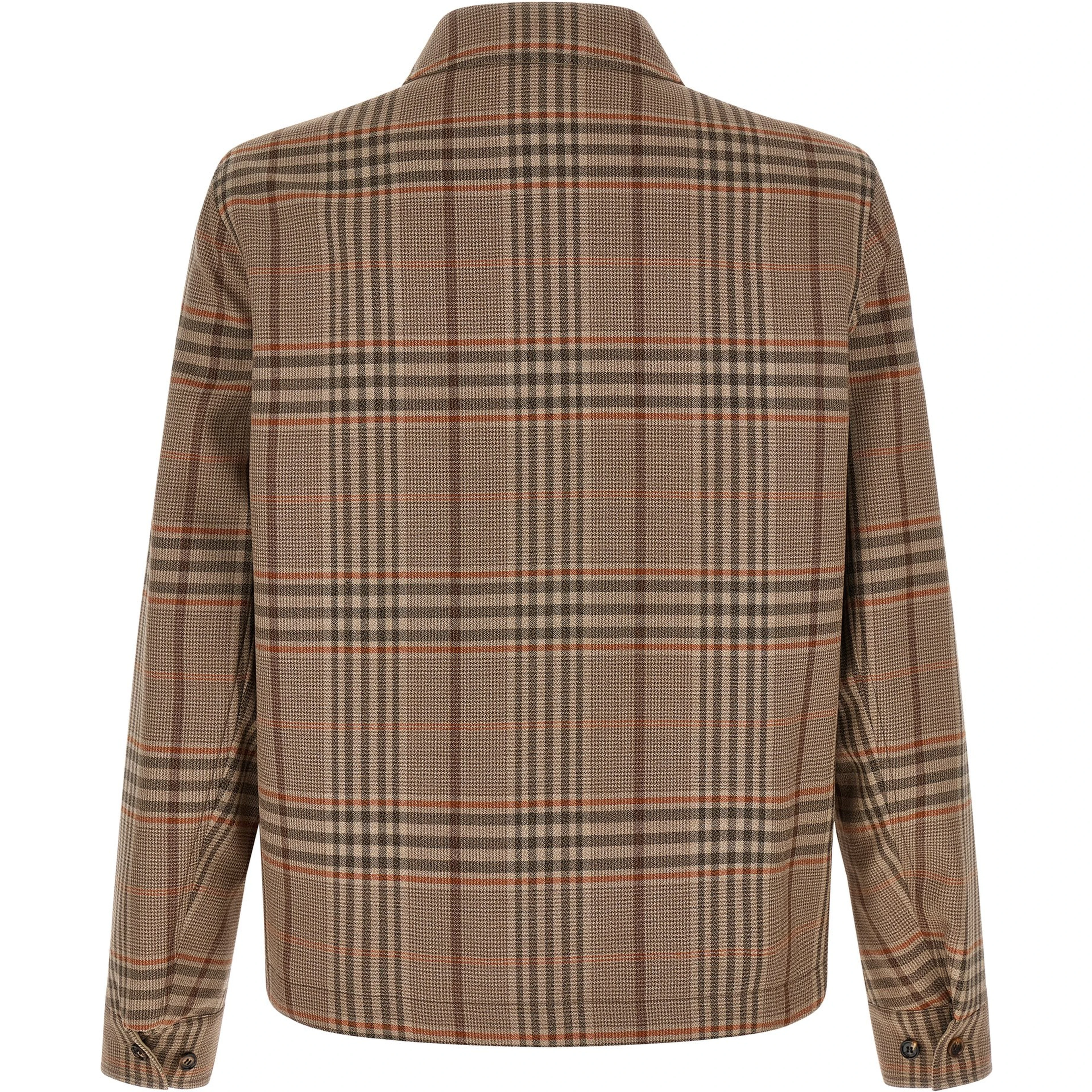 Beige Wool Full-Length Jacket