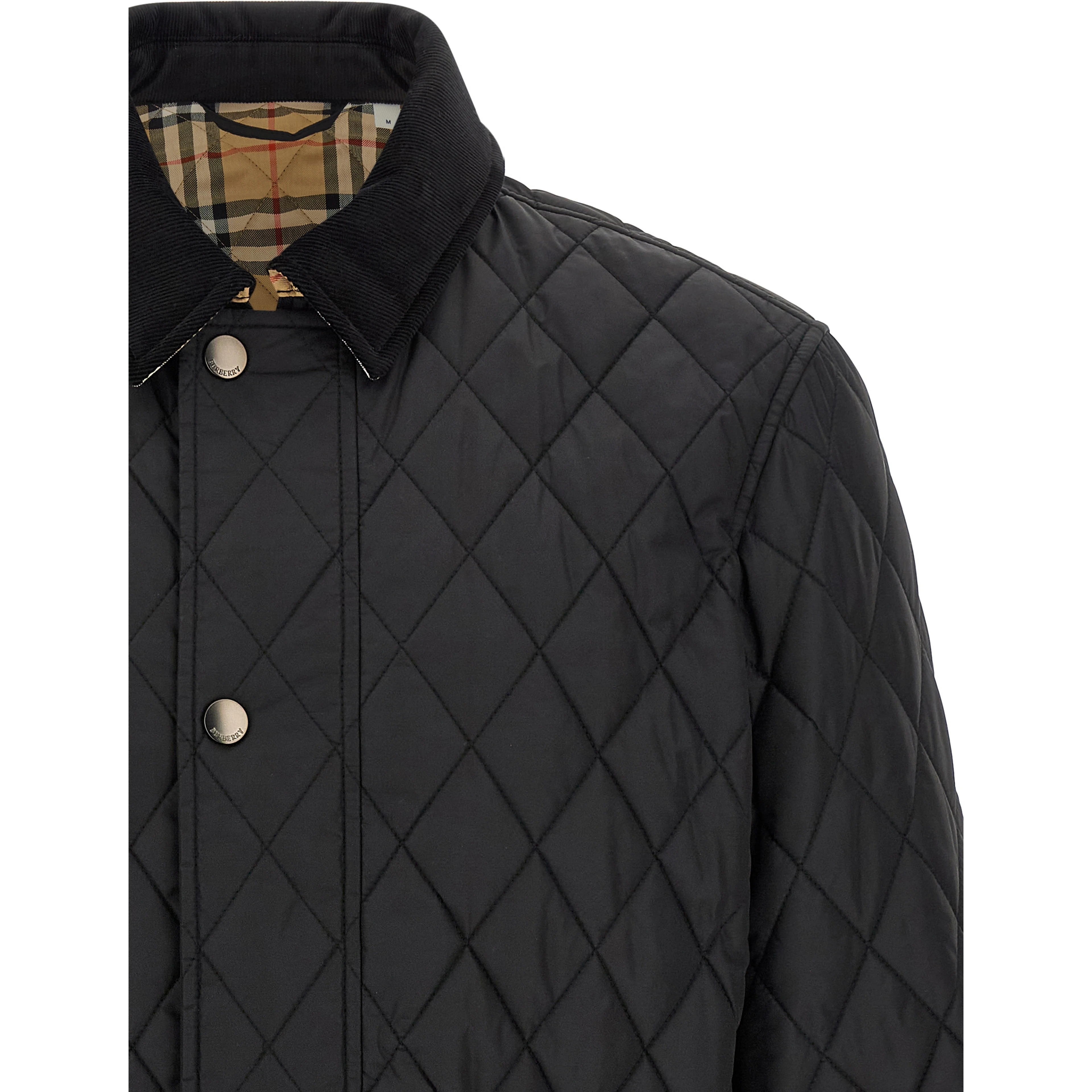 Black Polyamide Full-Length Jacket