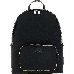 Black Polyester Backpack