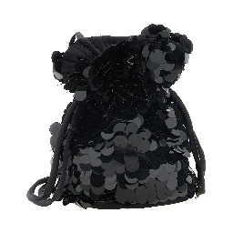 Black Polyamide Shoulder Bag