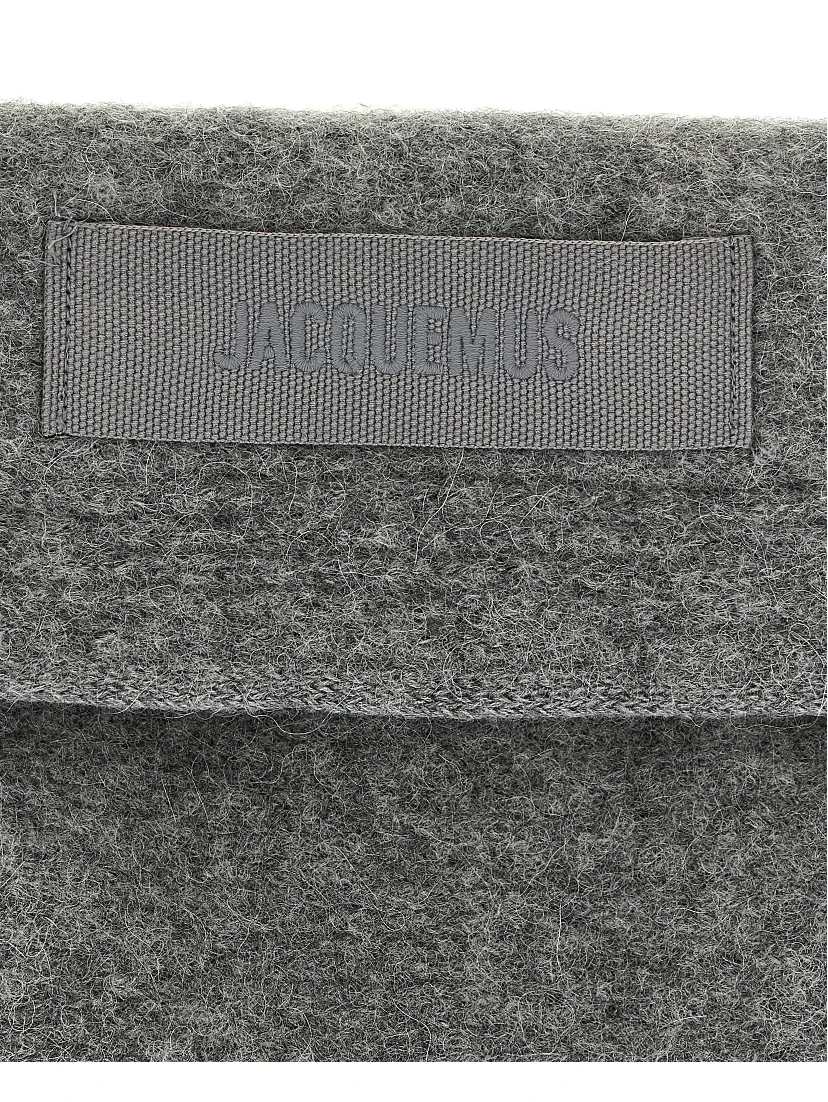 Gray Wool Scarf