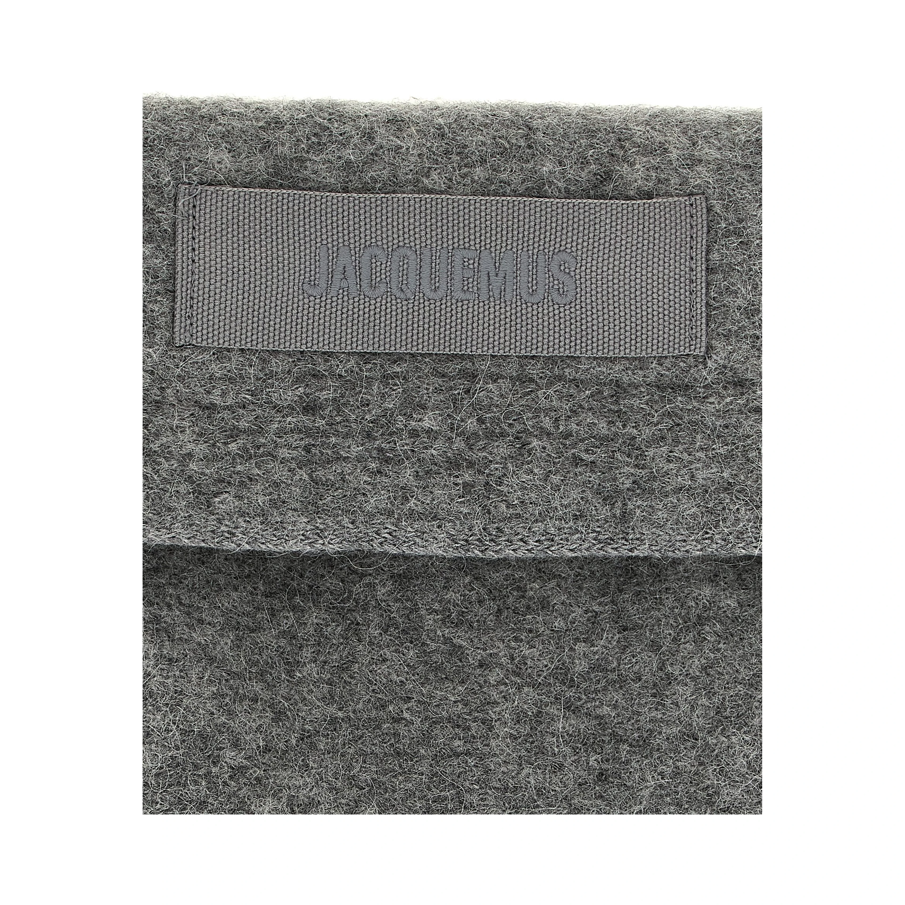 Gray Wool Scarf