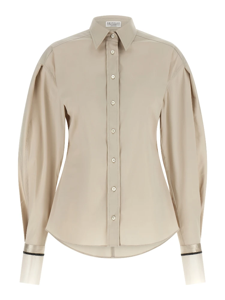 Beige Cotton Blouse