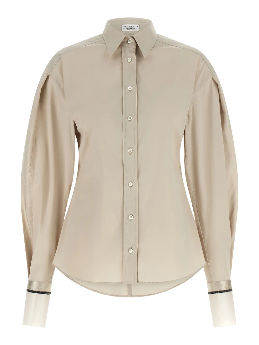 Beige Cotton Blouse