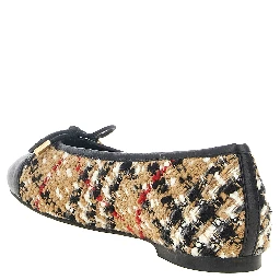 Multicolor Polyester Ballet Flats