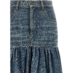 Blue Denim Skirt
