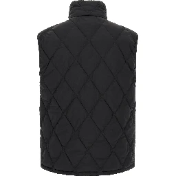 Black Polyamide Sleeveless Jacket