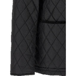 Black Polyamide Full-Length Jacket