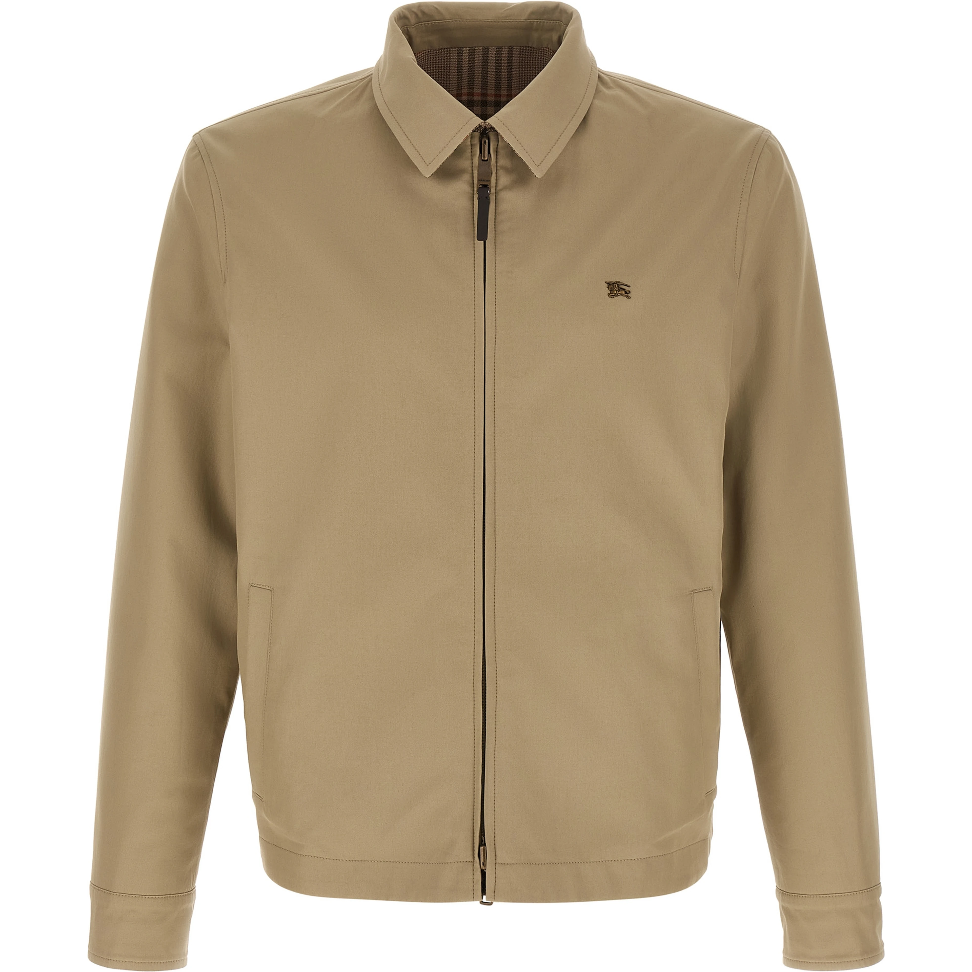 Beige Wool Full-Length Jacket