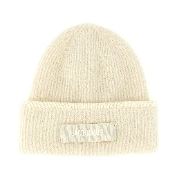 White Wool Beanie