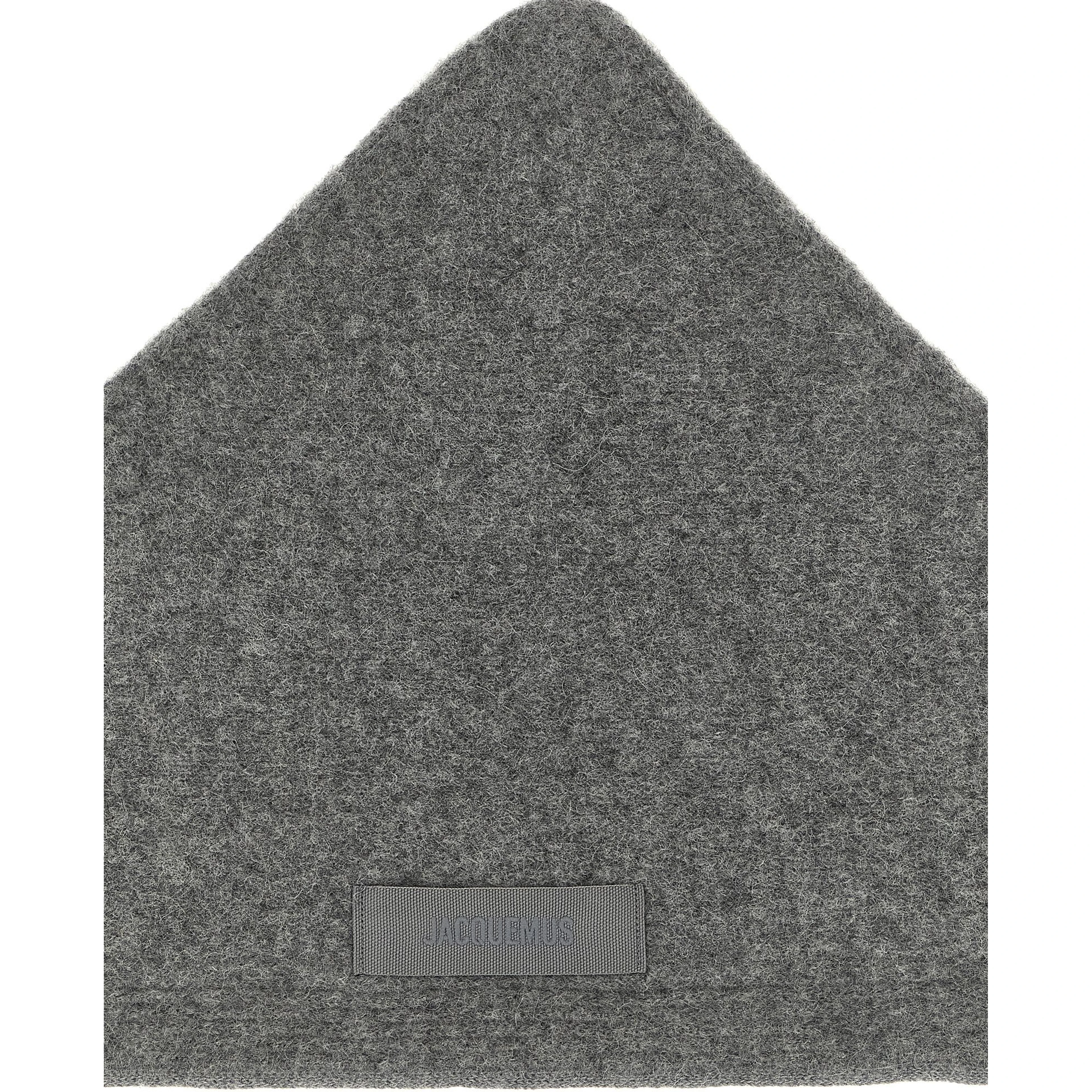 Gray Wool Scarf