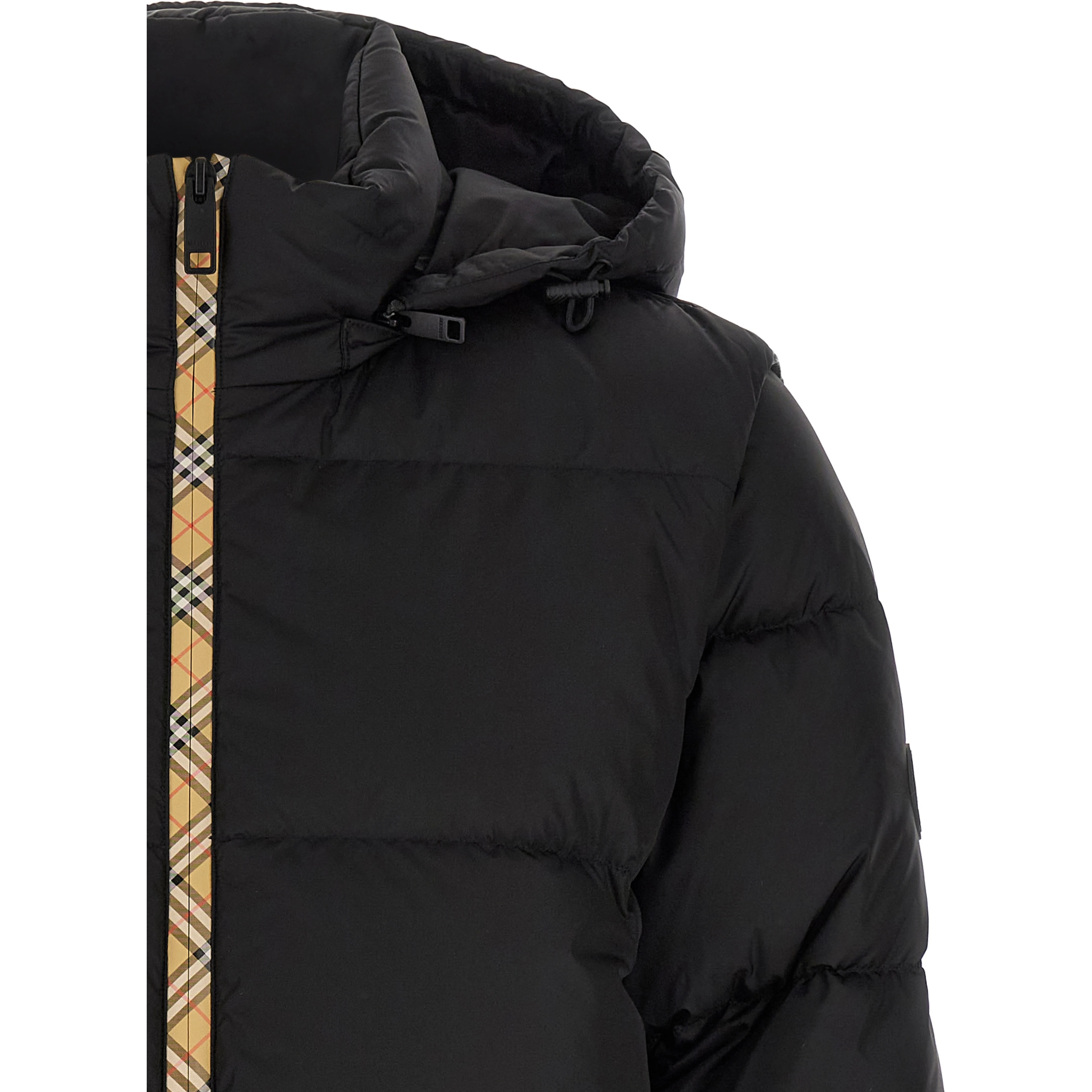 Black Polyamide Sleeveless Jacket