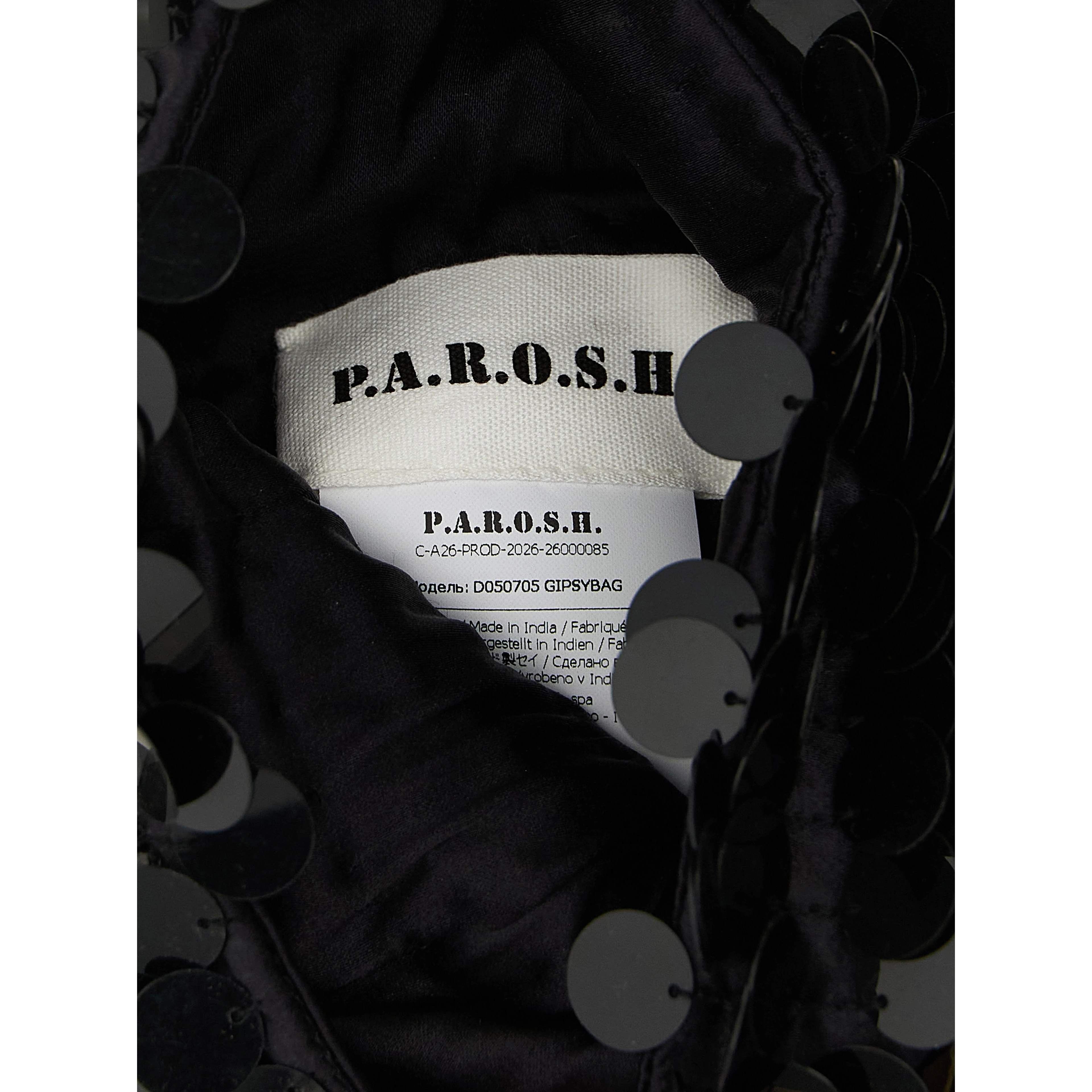 Black Polyamide Shoulder Bag