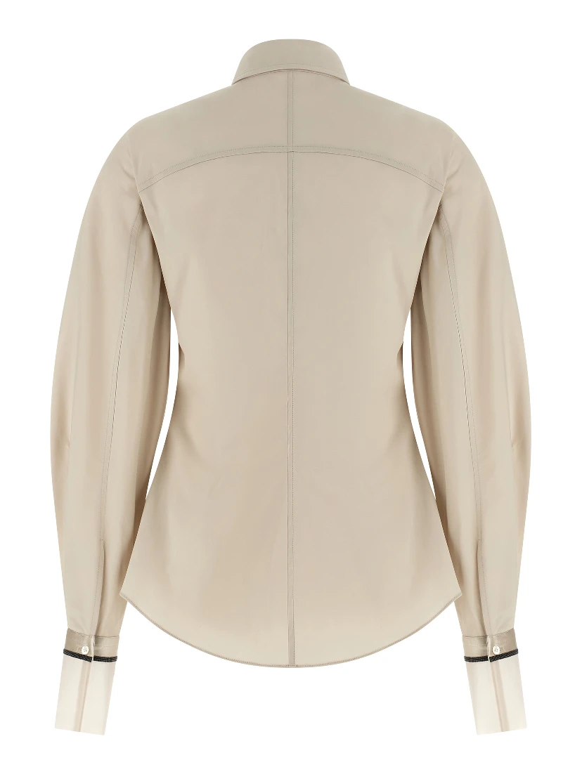 Beige Cotton Blouse