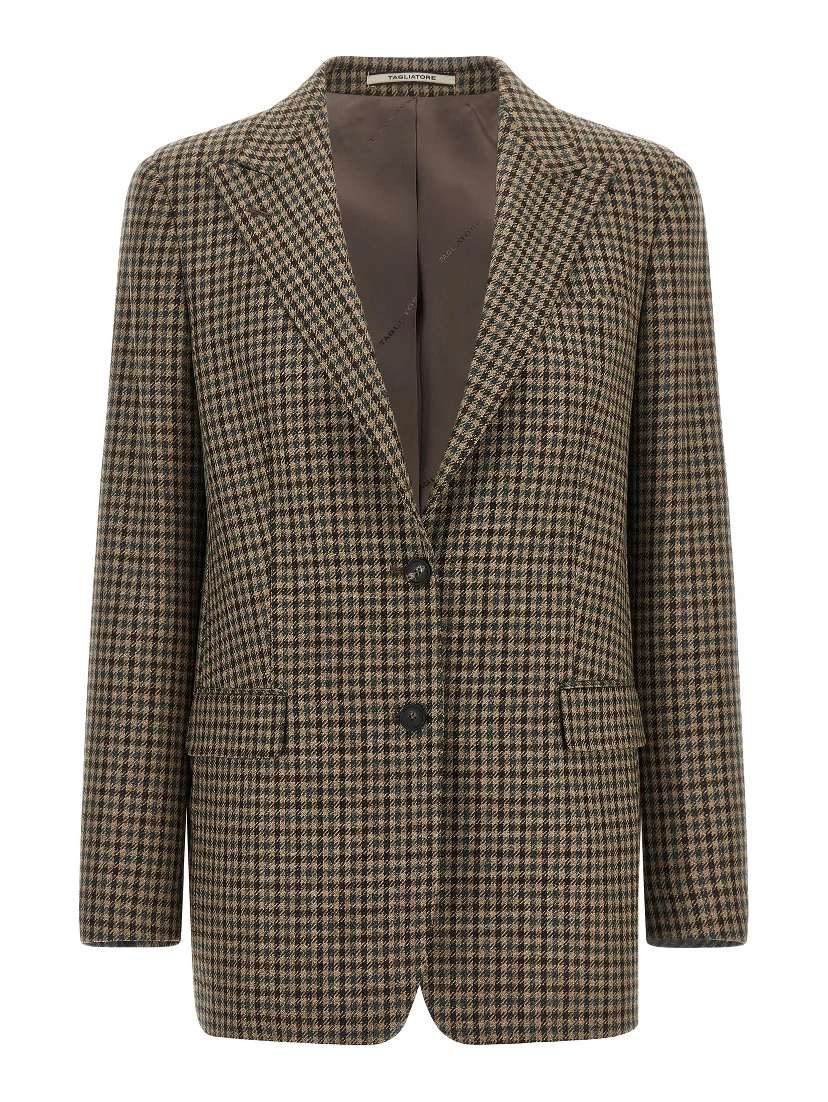 Brown Virgin Wool Blazer