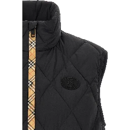 Black Polyamide Sleeveless Jacket