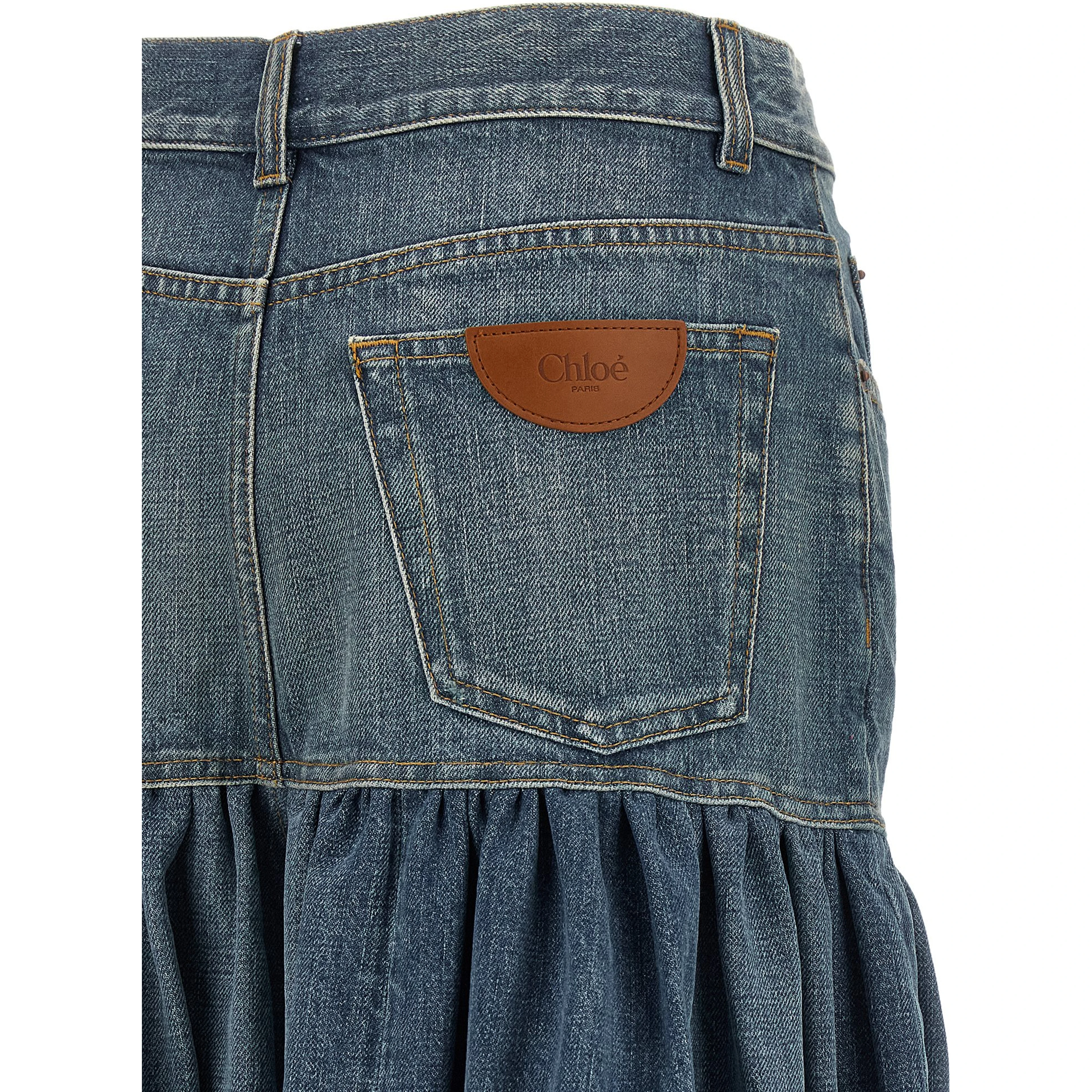 Blue Denim Skirt