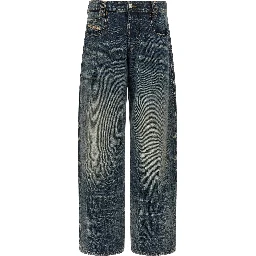 Blue Cotton Relaxed Fit Jeans