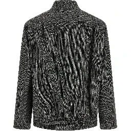Gray Virgin Wool Full-Length Jacket