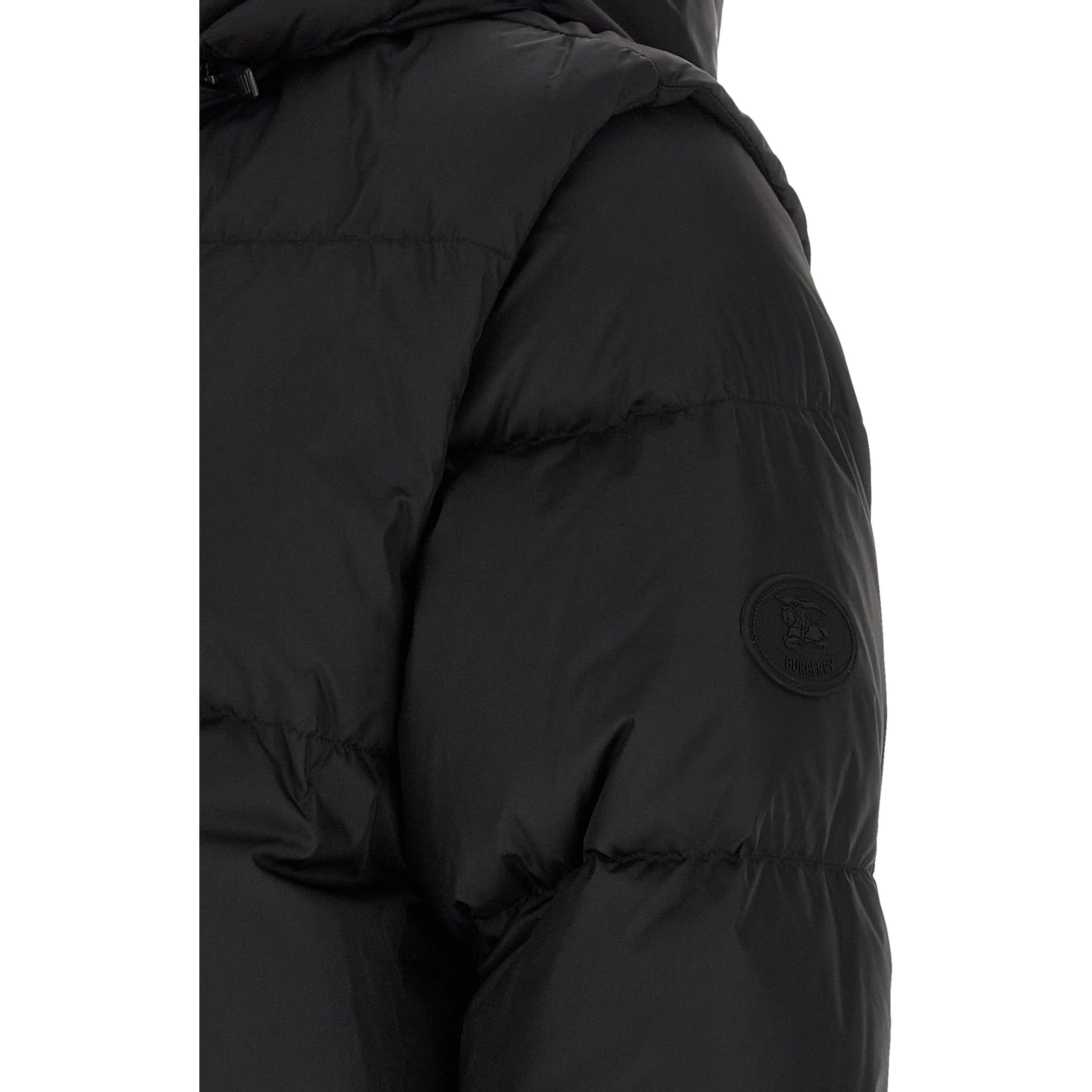Black Polyamide Sleeveless Jacket