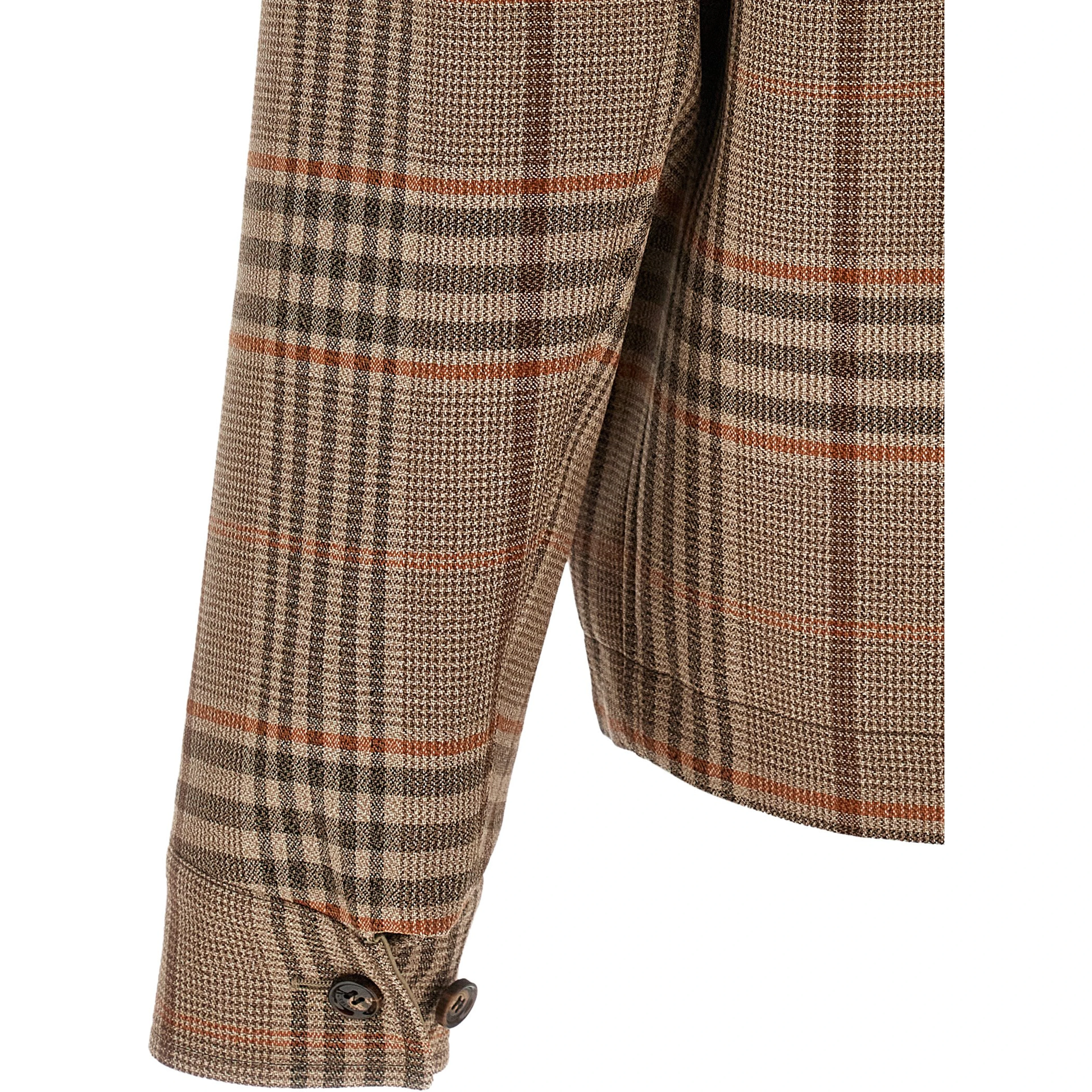 Beige Wool Full-Length Jacket