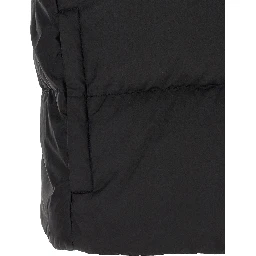 Black Polyamide Sleeveless Jacket