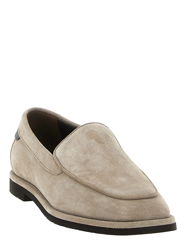 Beige Calfskin Slip-On Loafers alternative