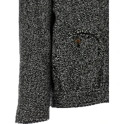 Gray Virgin Wool Full-Length Jacket