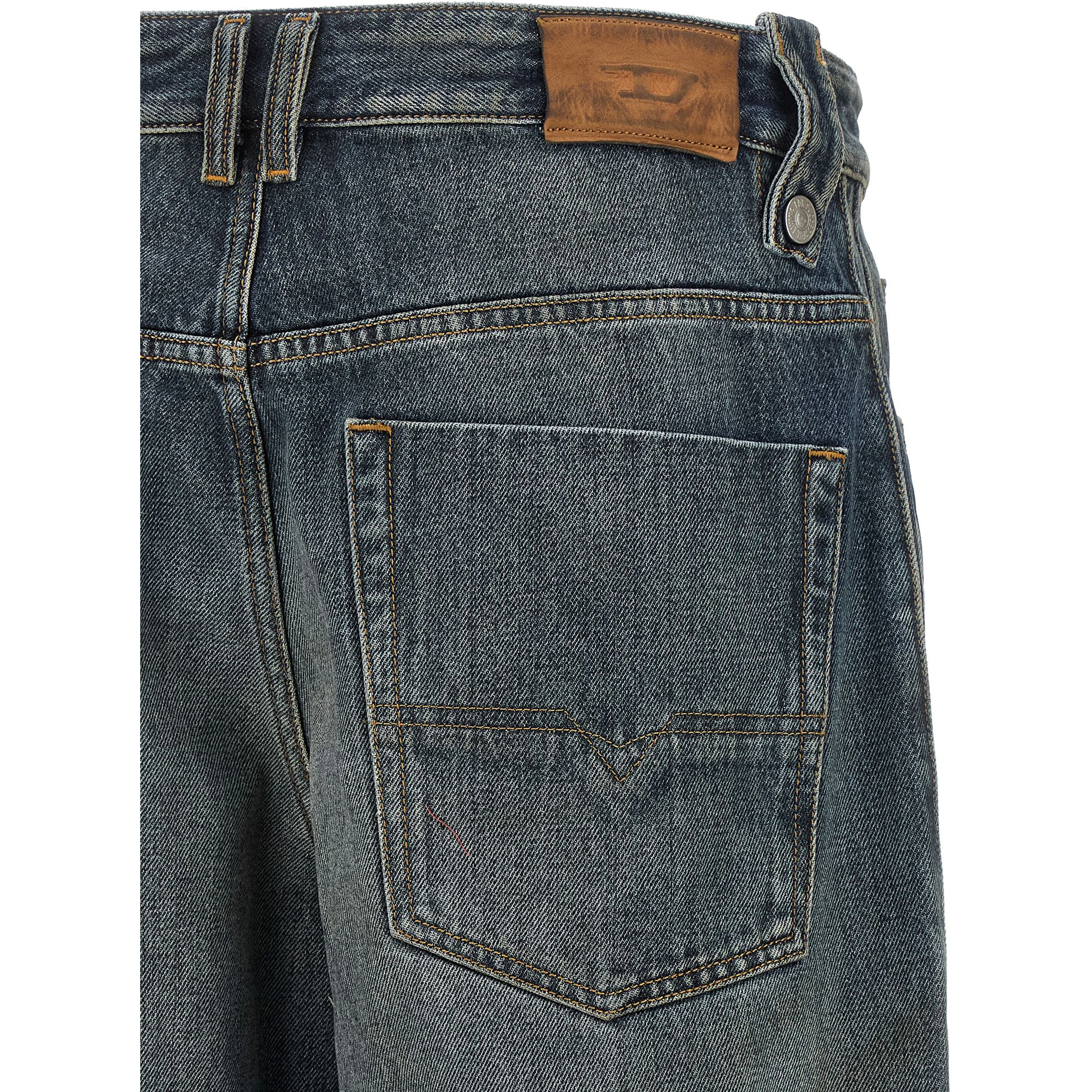 Blue Cotton Relaxed Fit Jeans