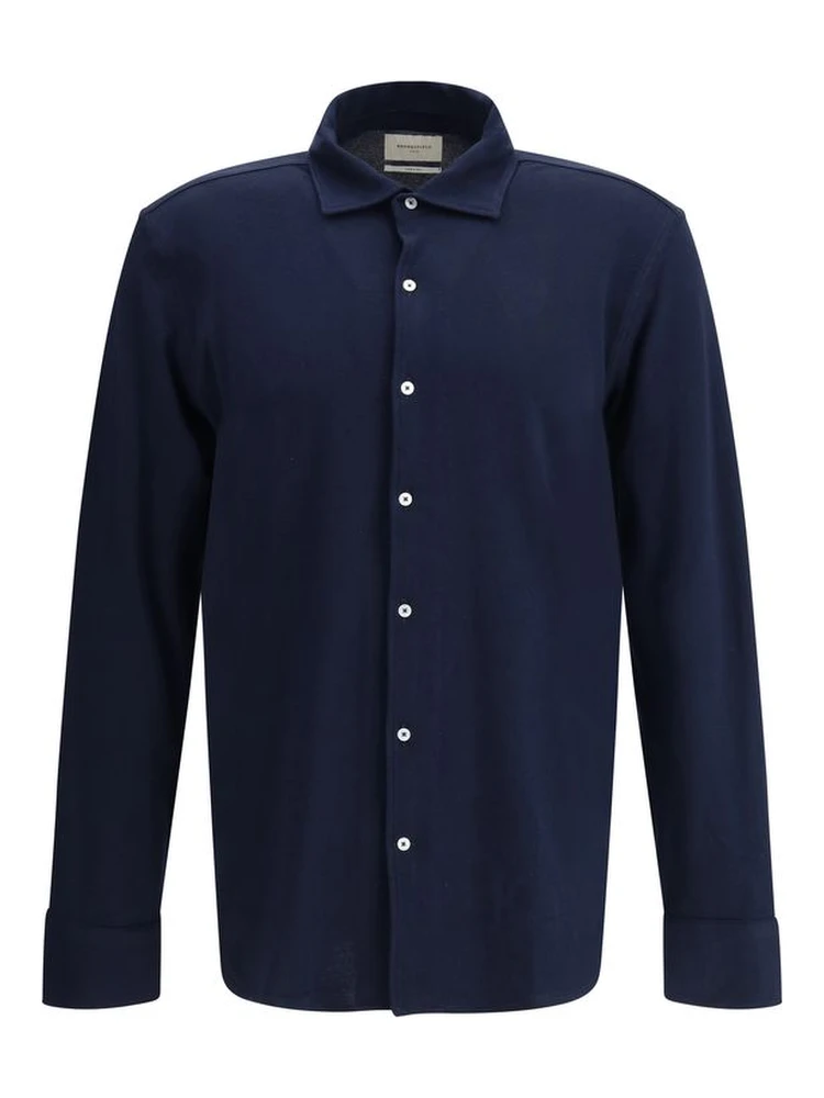Black Cotton Dress Shirt